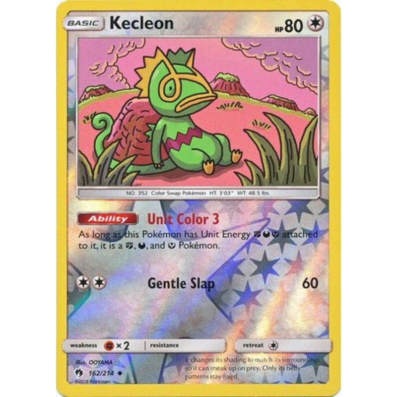 Pokemon Card Lost Thunder 162/214 Kecleon Reverse Holo Uncommon *MINT*