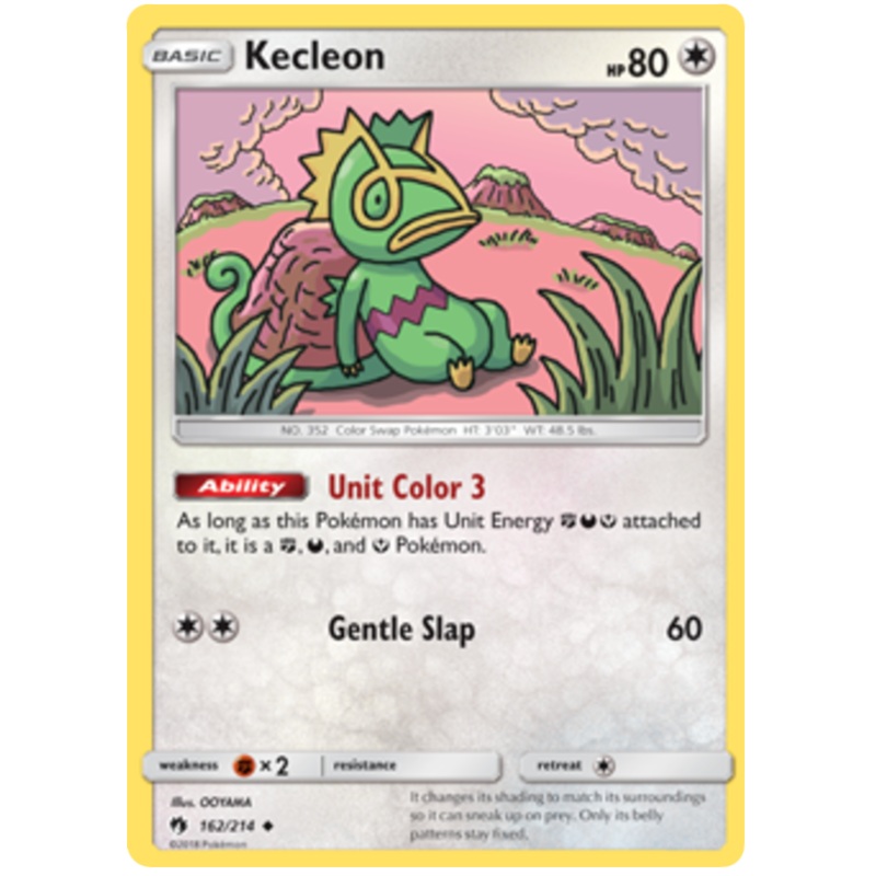 Pokemon Card Lost Thunder 162/214 Kecleon Uncommon *MINT*