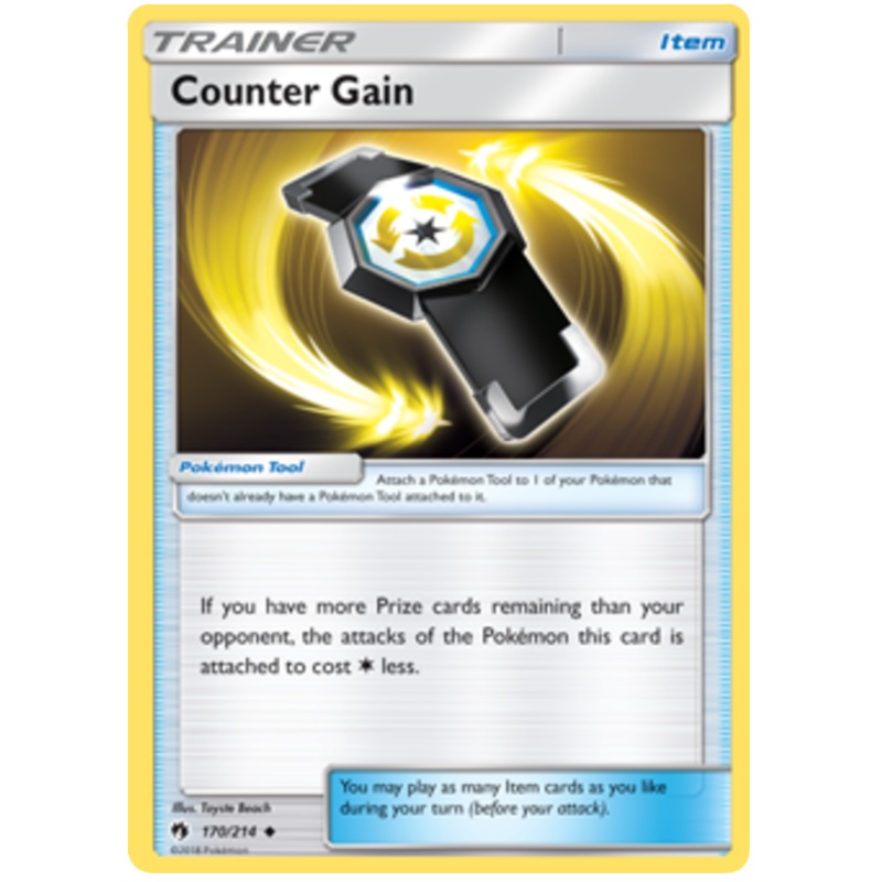Pokemon Card Lost Thunder 170/214 Counter Gain Item Uncommon *MINT*