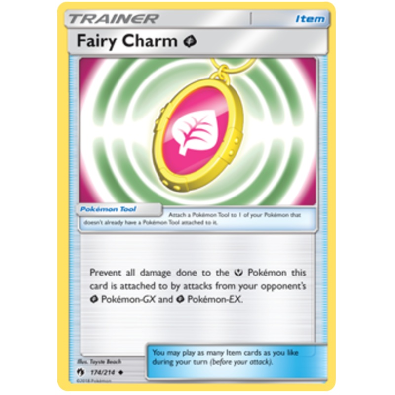 Pokemon Card Lost Thunder 174/214 Fairy Charm G Grass Item Uncommon *MINT*
