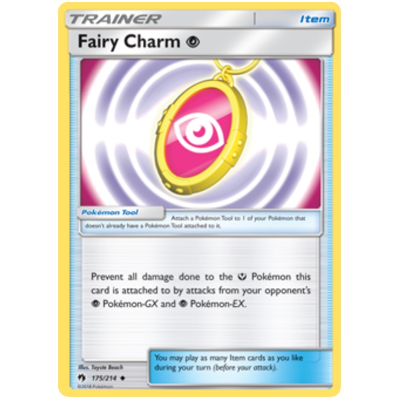 Pokemon Card Lost Thunder 175/214 Fairy Charm P Psychic Item Uncommon *MINT*