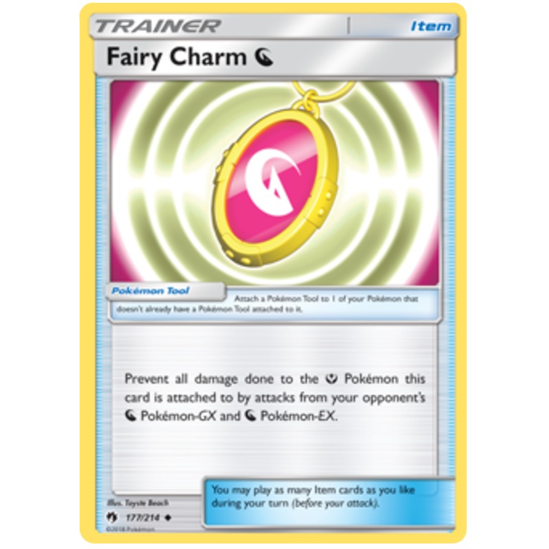 Pokemon Card Lost Thunder 177/214 Fairy Charm D Dragon Item Uncommon *MINT*