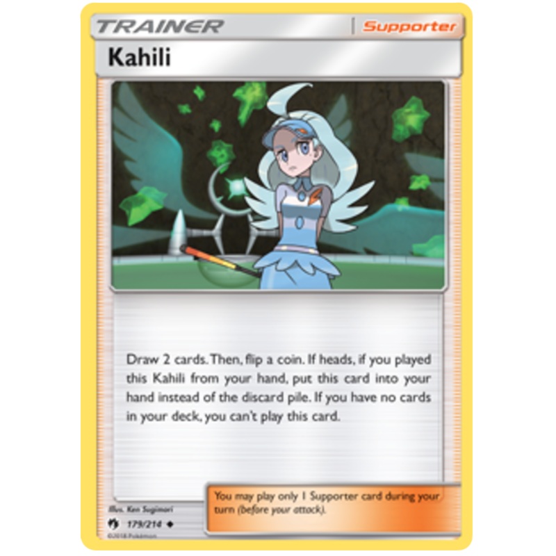 Pokemon Card Lost Thunder 179/214 Kahili Supporter Uncommon *MINT*