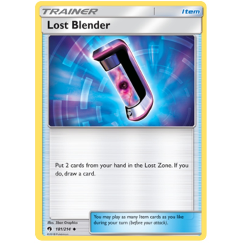 Pokemon Card Lost Thunder 181/214 Lost Blender Item Uncommon *MINT*