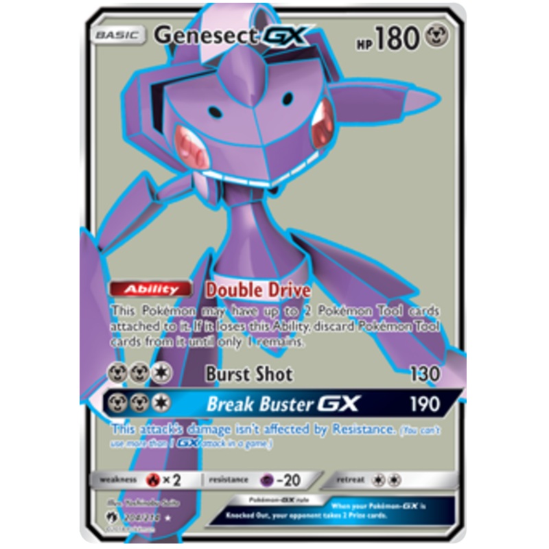 Pokemon Card Lost Thunder 204/214 Genesect GX Full Art *MINT*