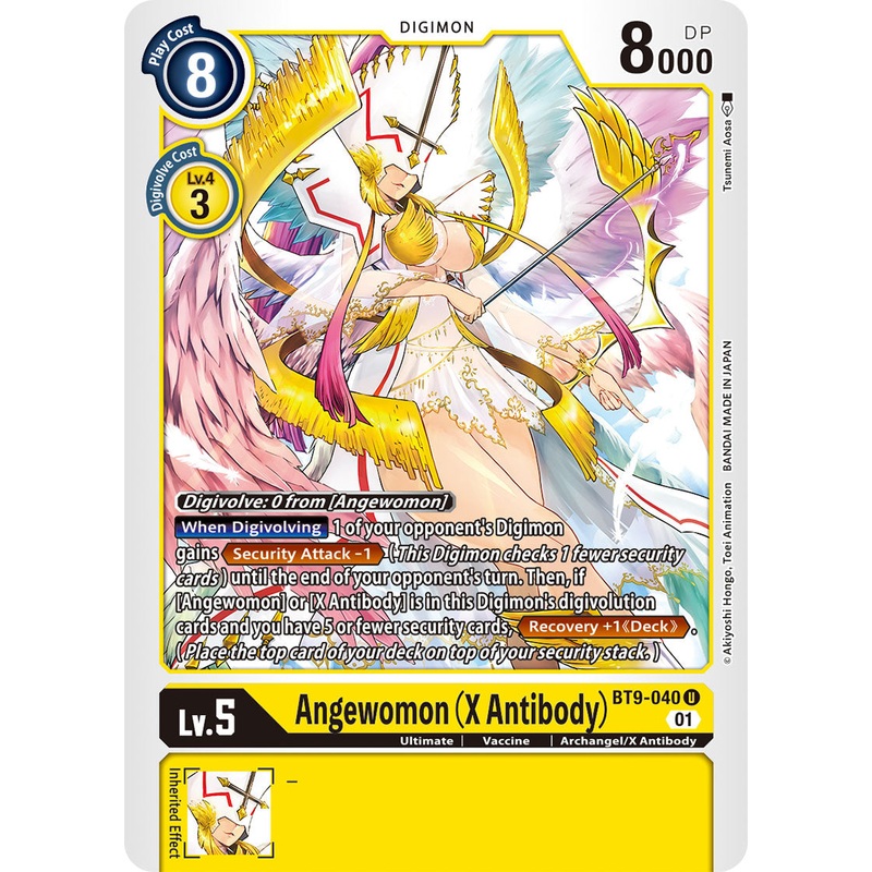 Digimon Card X Record Angewomon (X Antibody) BT9-040 U