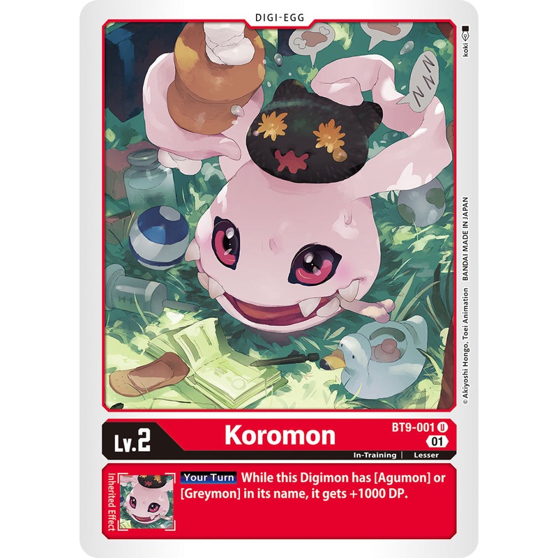 Digimon Card X Record Koromon BT9-001 U