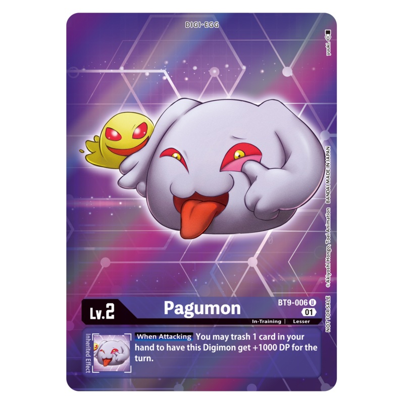 Digimon Card X Record Pagumon Alt Art BT9-006 U