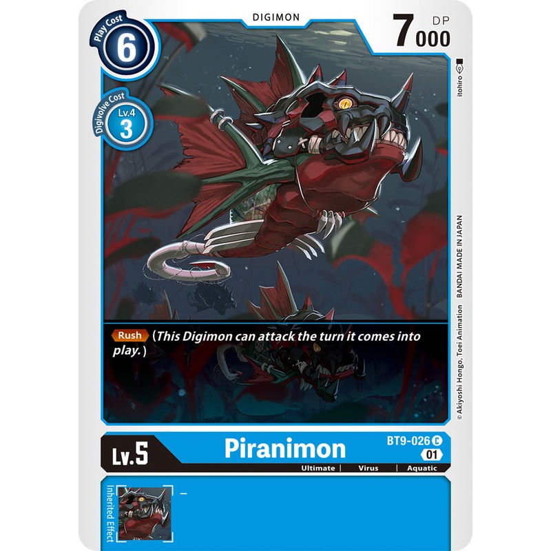 Digimon Card X Record Piranimon BT9-026 C