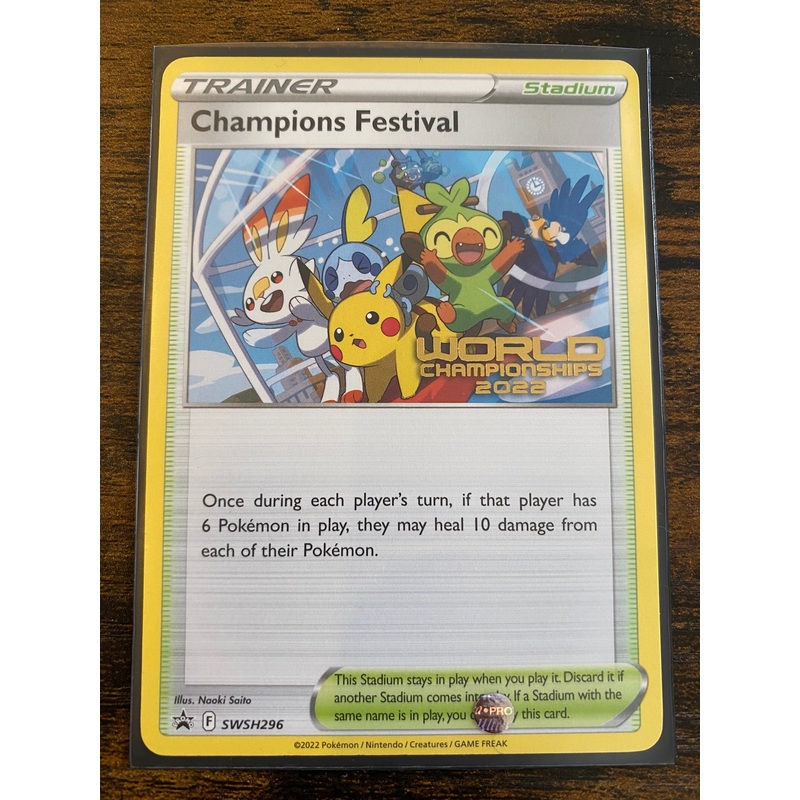 Pokemon Card London World Championship 2022 SWSH296 Champions Festival English