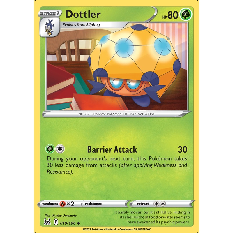Pokemon Card Lost Origin 019/196 19/196 Dottler Uncommon *MINT*