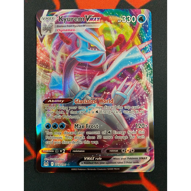 Pokemon Card Lost Origin 049/196 49/196 Kyurem VMAX Ultra Rare *MINT*