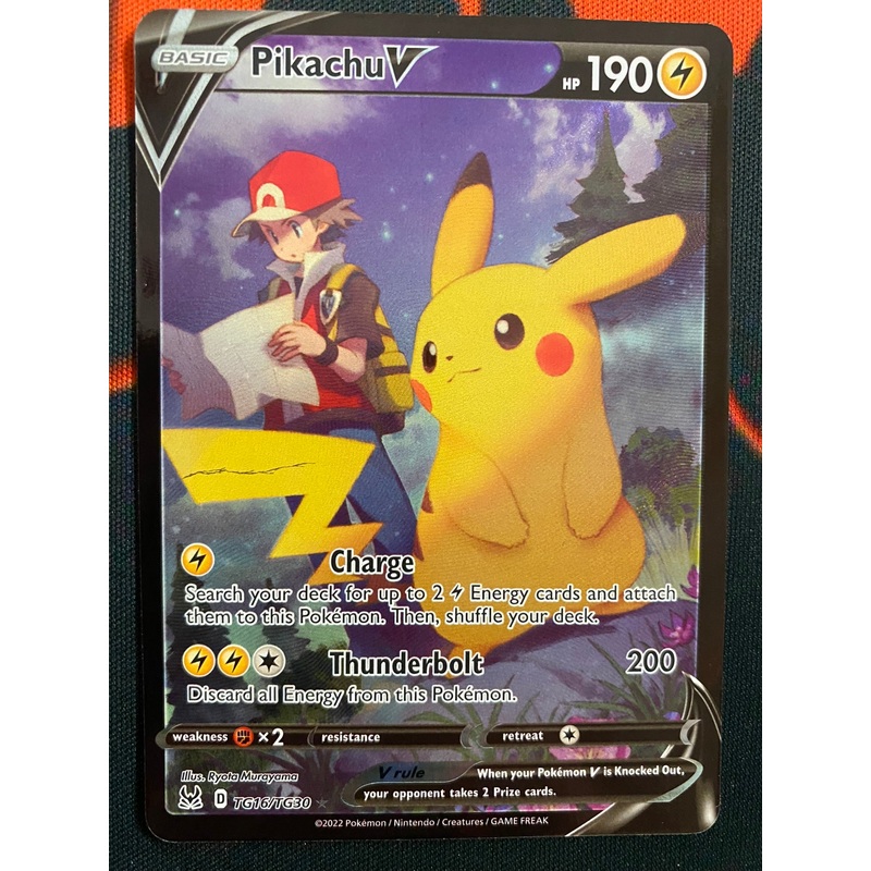Pokemon Card Lost Origin Trainer Gallery TG16/TG30 Pikachu V Ultra Rare *MINT*