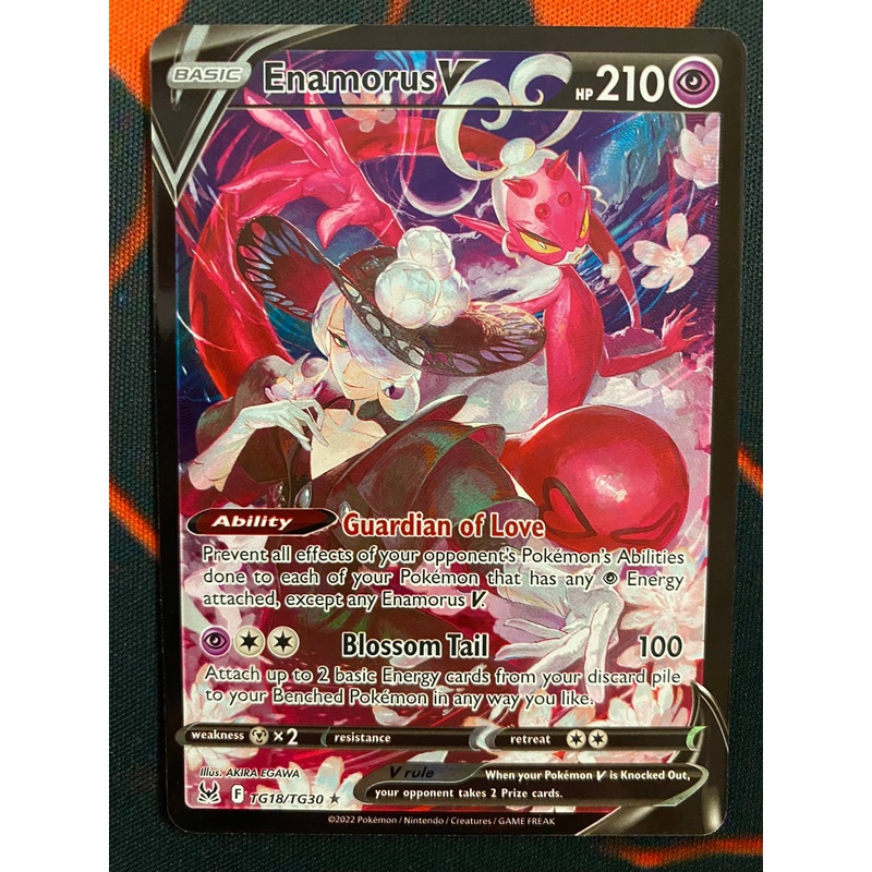 Pokemon Card Lost Origin Trainer Gallery TG18/TG30 Enamorus V Ultra Rare *MINT*
