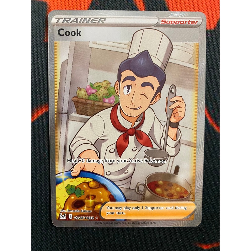 Pokemon Card Lost Origin Trainer Gallery TG25/TG30 Cook Supporter Full Art *MINT*