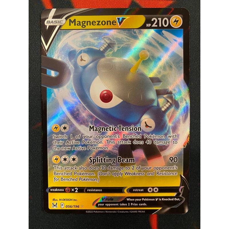 Pokemon Card Lost Origin 056/196 56/196 Magnezone V Ultra Rare *MINT*