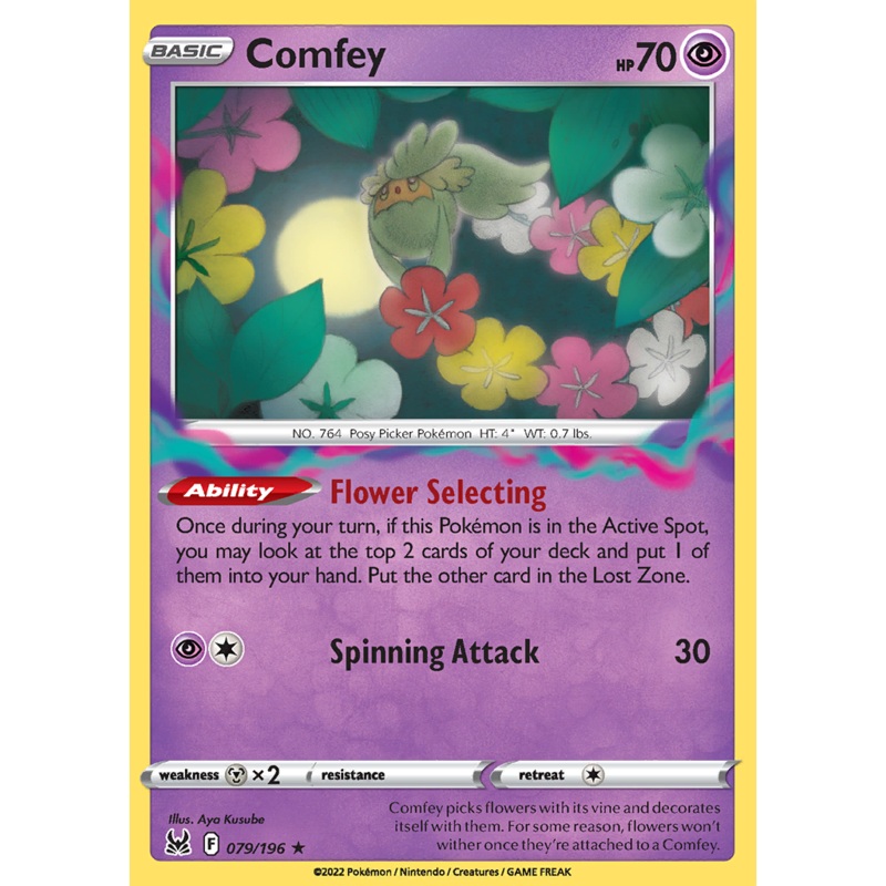 Pokemon Card Lost Origin 079/196 79/196 Comfey Rare *MINT*