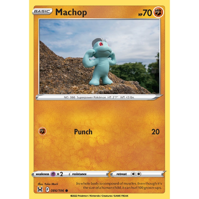 Pokemon Card Lost Origin 086/196 86/196 Machop Common *MINT*