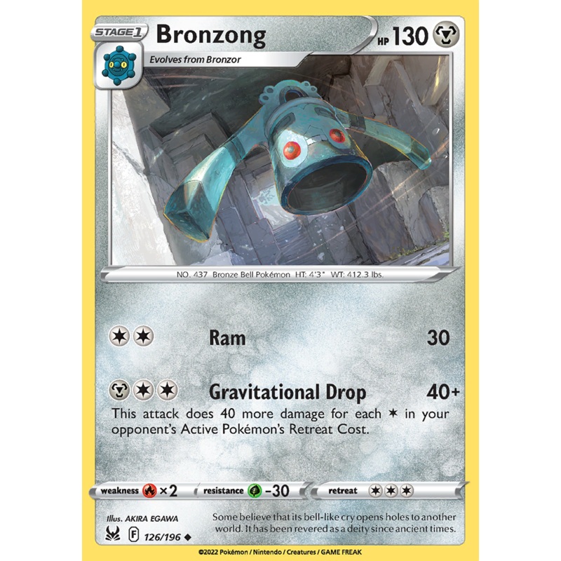 Pokemon Card Lost Origin 126/196 Bronzong Uncommon *MINT*