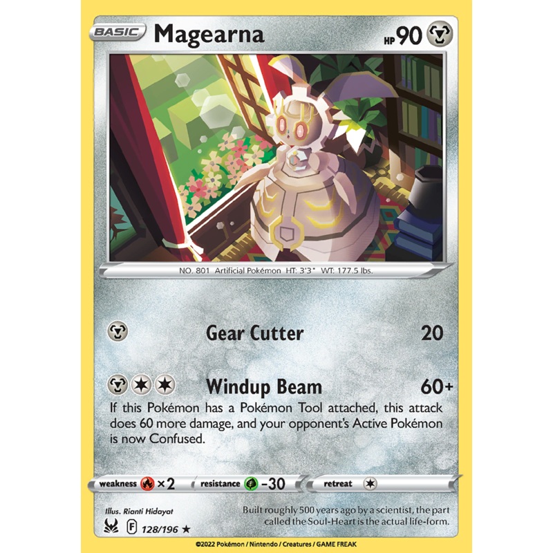 Pokemon Card Lost Origin 128/196 Magearna Rare *MINT*