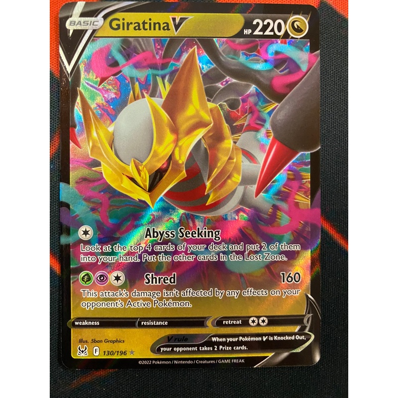 Pokemon Card Lost Origin 130/196 Giratina V Ultra Rare *MINT*