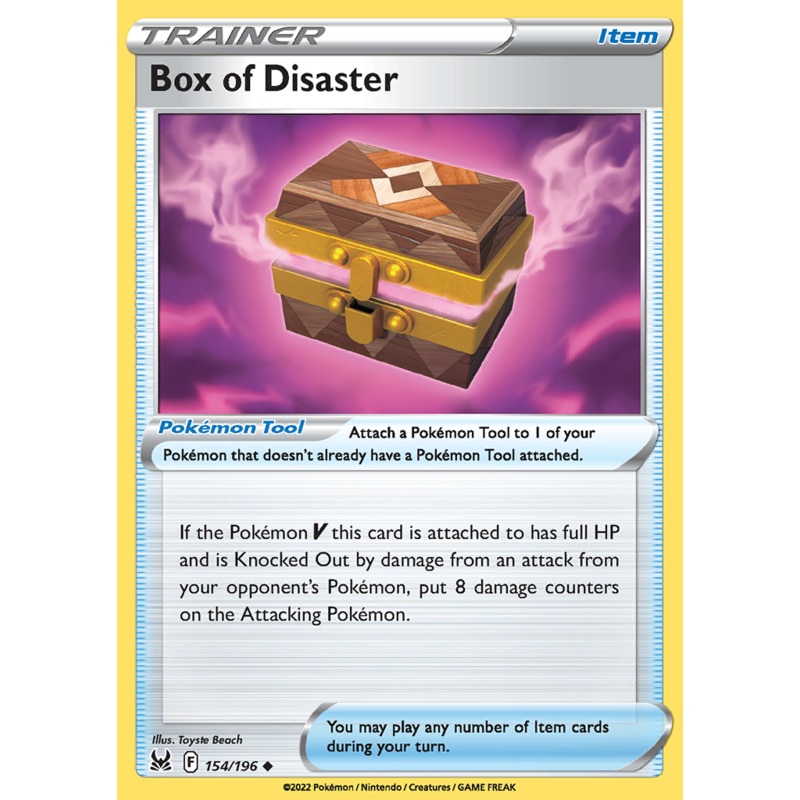 Pokemon Card Lost Origin 154/196 Box of Disaster Supporter Uncommon *MINT*