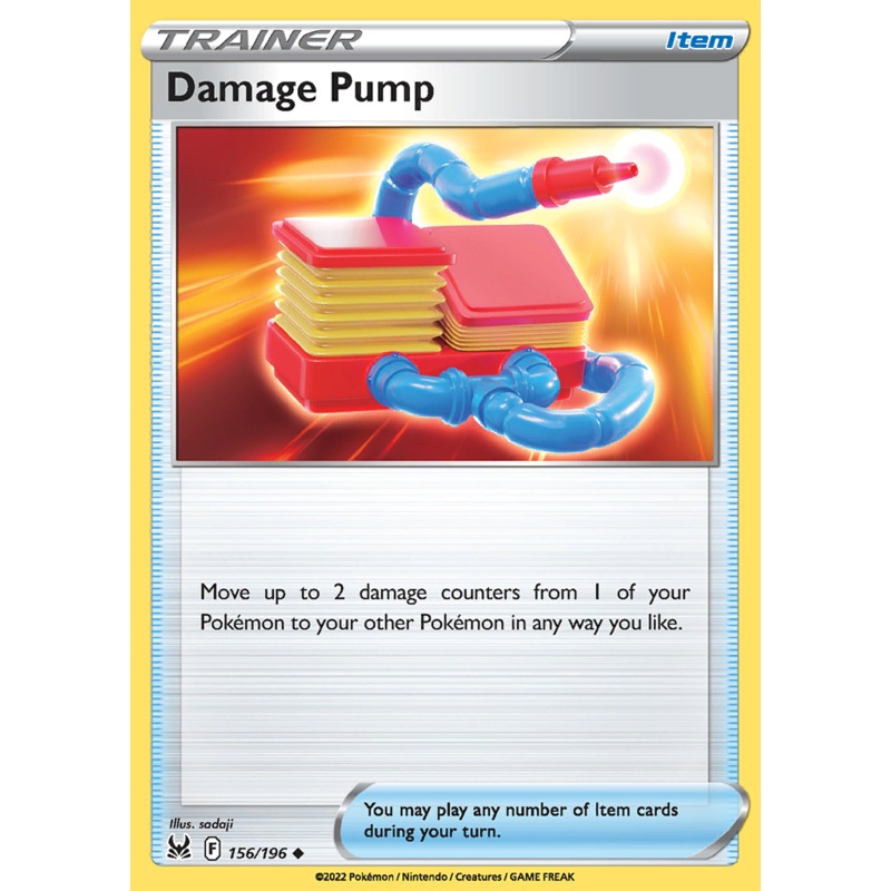 Pokemon Card Lost Origin 156/196 Damage Pump Supporter Uncommon *MINT*