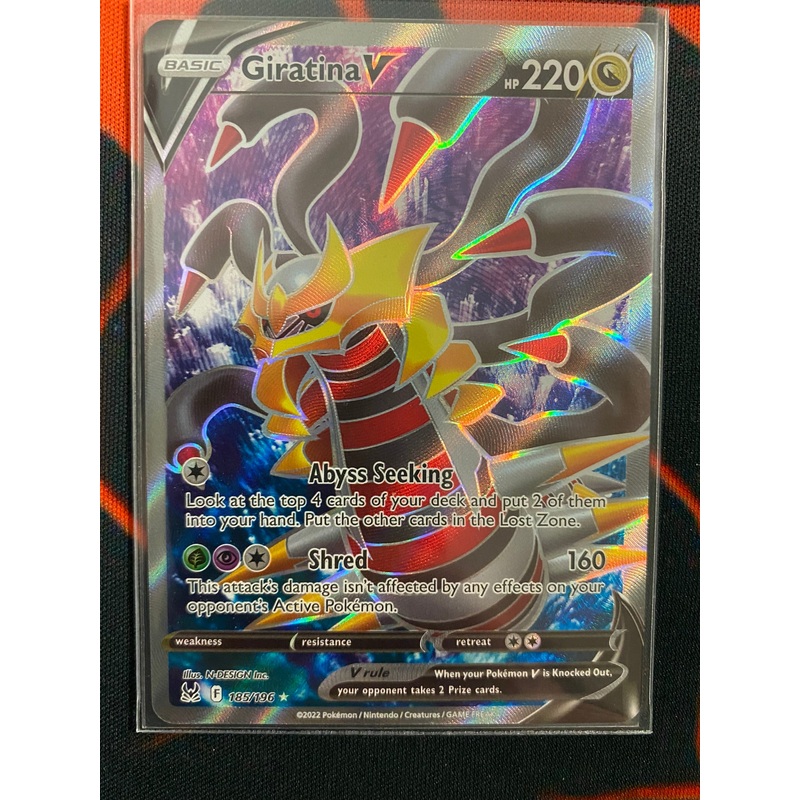 Pokemon Card Lost Origin 185/196 Giratina V Full Art *MINT*