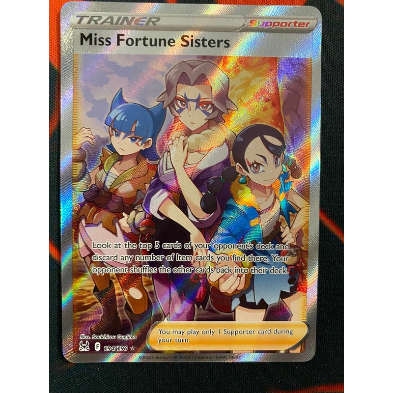 Pokemon Card Lost Origin 194/196 Miss Fortune Sisters Supporter Full Art *MINT*