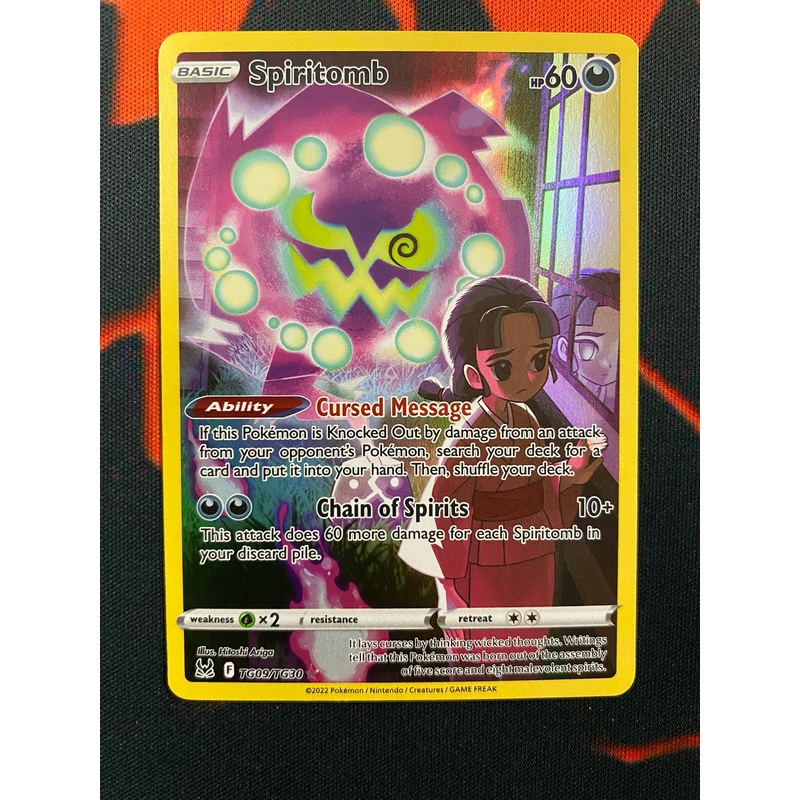 Pokemon Card Lost Origin Trainer Gallery TG09/TG30 TG9/TG30 Spiritomb Holo Rare *MINT*
