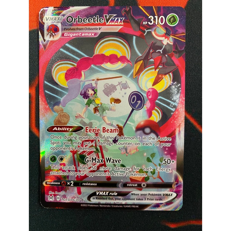 Pokemon Card Lost Origin Trainer Gallery TG13/TG30 Orbeetle VMAX Ultra Rare *MINT*