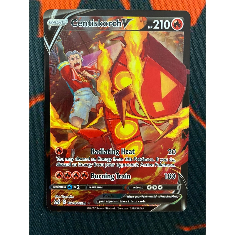 Pokemon Card Lost Origin Trainer Gallery TG14/TG30 Centiskorch V Ultra Rare *MINT*