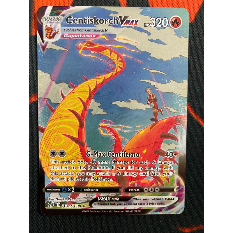 Pokemon Card Lost Origin Trainer Gallery TG15/TG30 Centiskorch VMAX Ultra Rare *MINT*