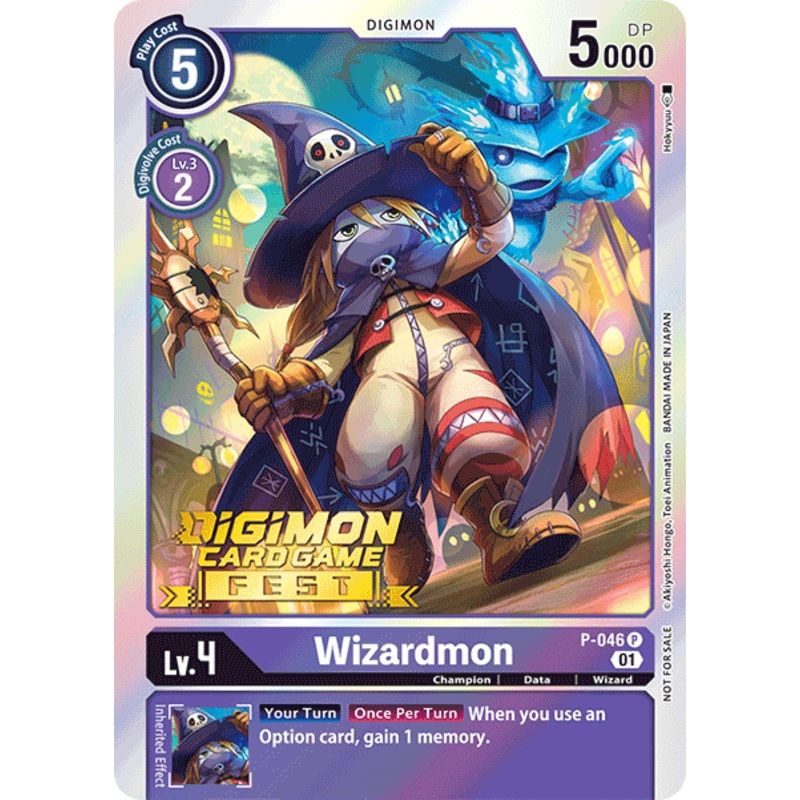 Digimon Card Wizardmon P-046 P (DigiFest)