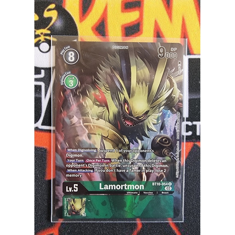 Digimon Card Xros Encounter Lamortmon Alt Art BT10-054 R