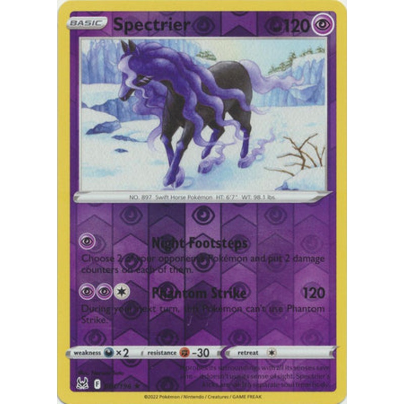 Pokemon Card Lost Origin 081/196 81/196 Spectrier Reverse Holo Rare *MINT*