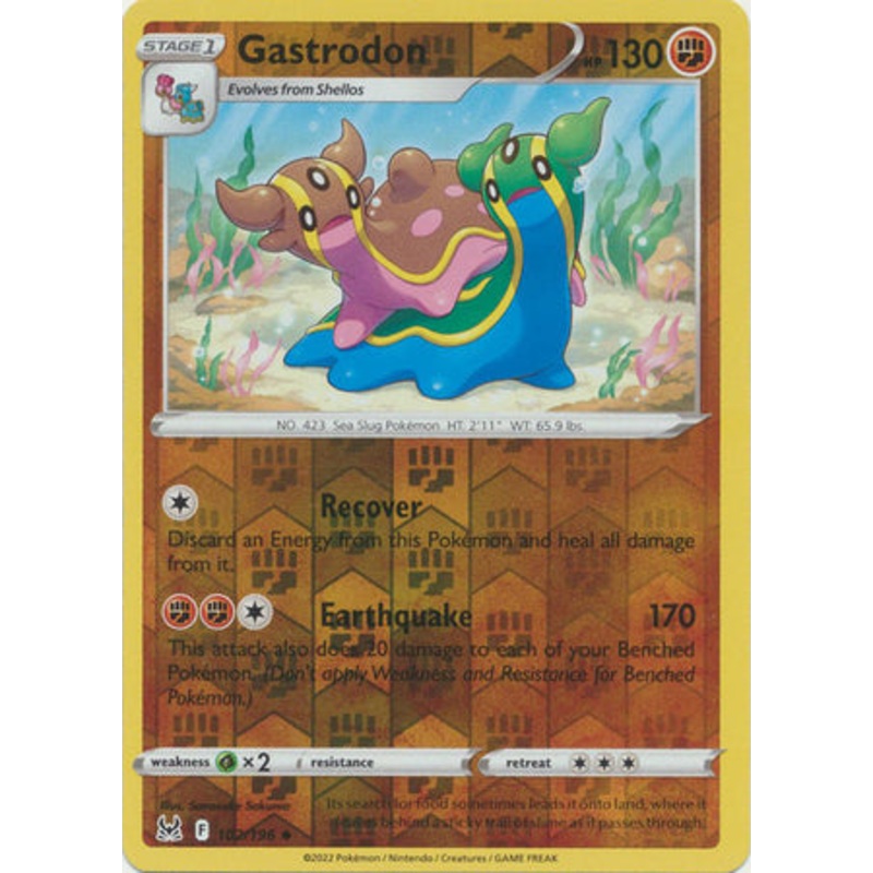 Pokemon Card Lost Origin 102/196 Gastrodon Reverse Holo Uncommon *MINT*