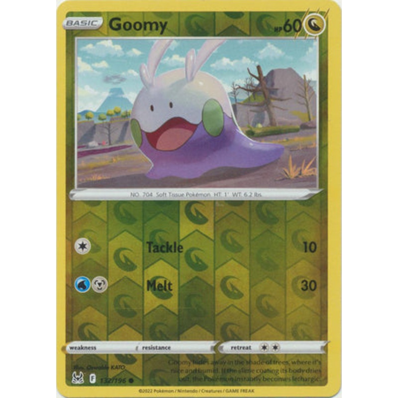 Pokemon Card Lost Origin 132/196 Goomy Reverse Holo Common *MINT*
