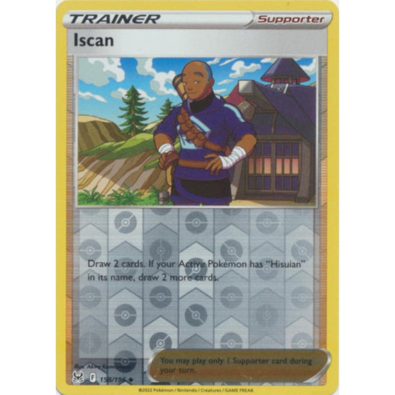 Pokemon Card Lost Origin 158/196 Iscan Supporter Reverse Holo Uncommon *MINT*