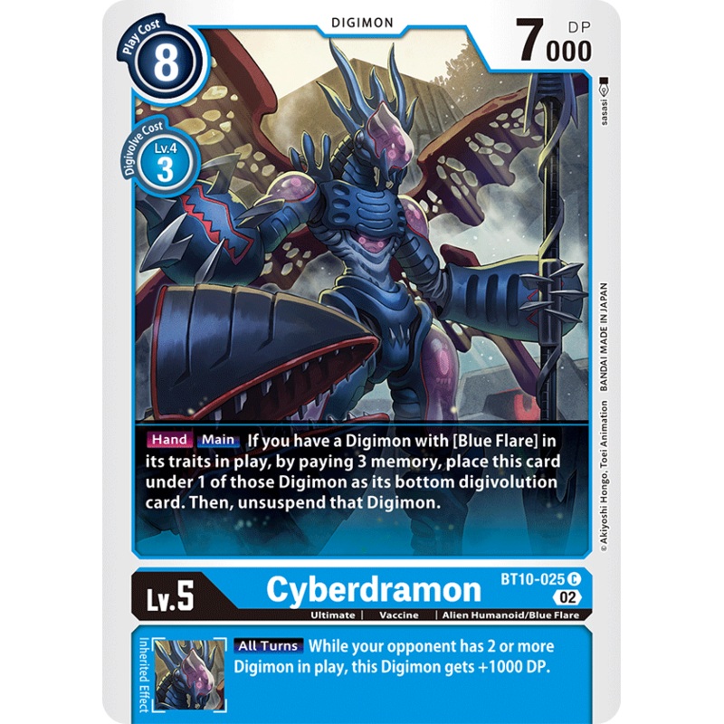 Digimon Card Xros Encounter Cyberdramon BT10-025 C