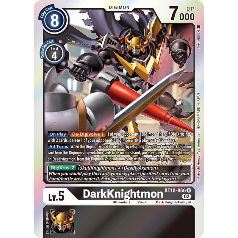 Digimon Card Xros Encounter DarkKnightmon BT10-066 R