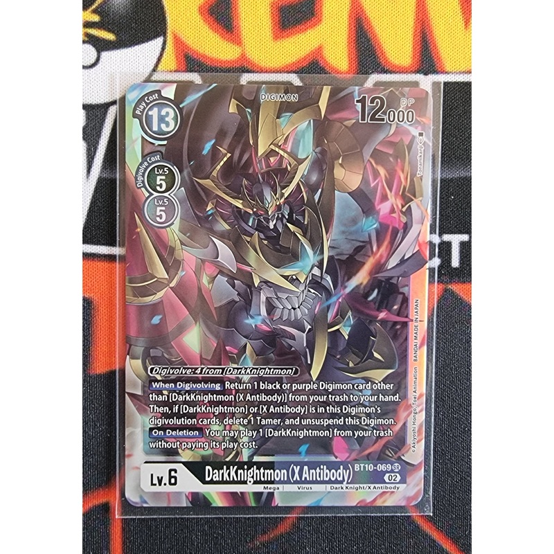 Digimon Card Xros Encounter DarkKnightmon (X Antibody) BT10-069 SR