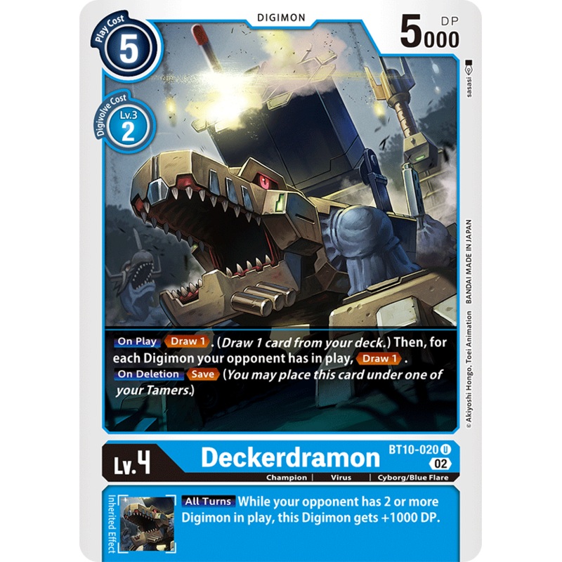 Digimon Card Xros Encounter Deckerdramon BT10-020 U