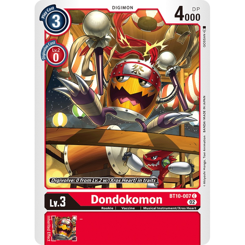 Digimon Card Xros Encounter Dondokomon BT10-007 C