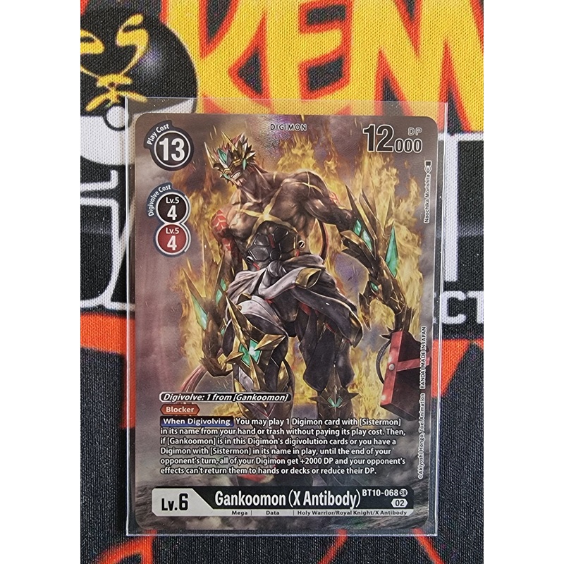 Digimon Card Xros Encounter Gankoomon (X Antibody) Alt Art BT10-068 SR