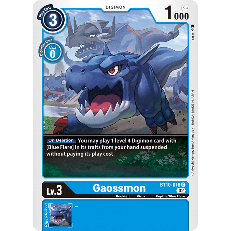 Digimon Card Xros Encounter Gaossmon BT10-018 C