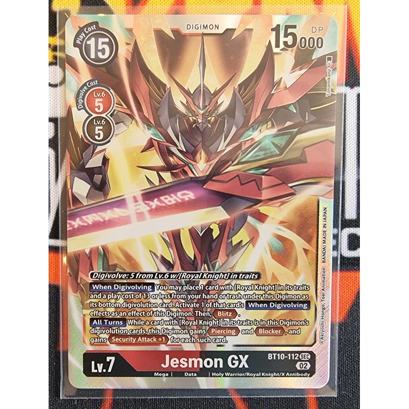 Digimon Card Xros Encounter Jesmon GX BT10-112 SEC