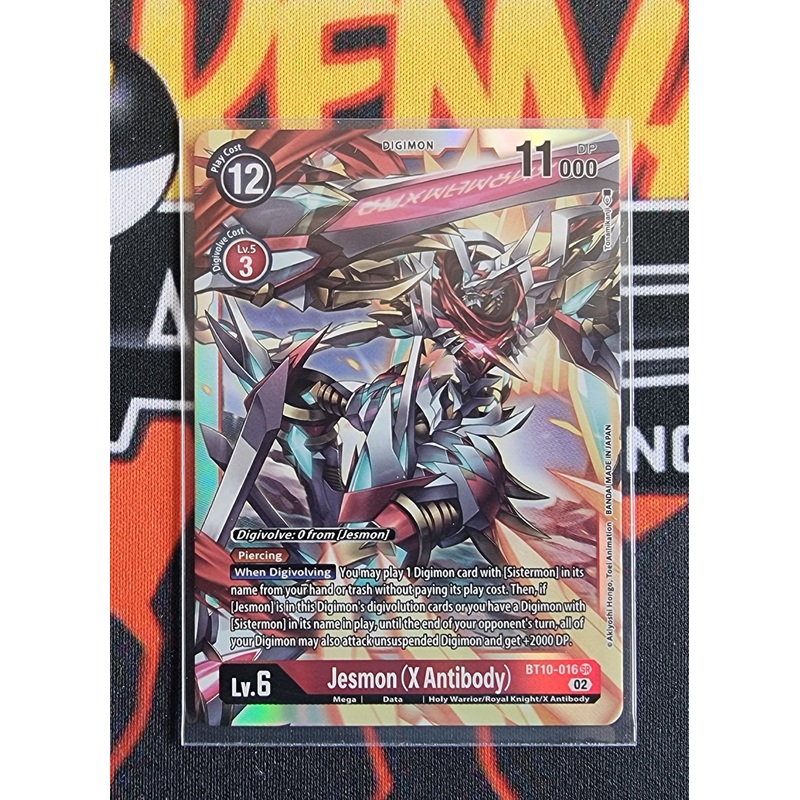 Digimon Card Xros Encounter Jesmon (X Antibody) BT10-016 SR