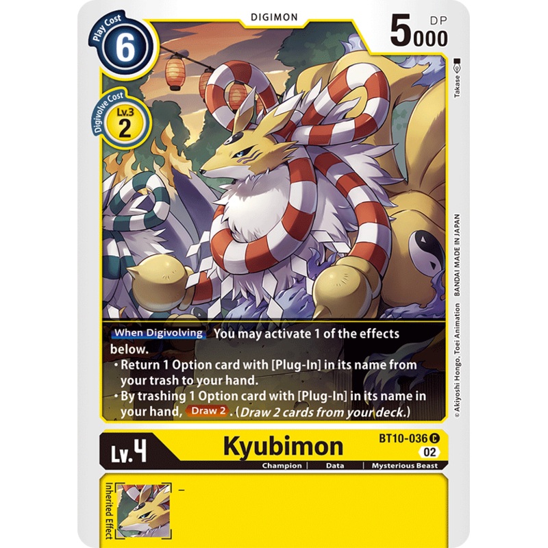 Digimon Card Xros Encounter Kyubimon BT10-036 C