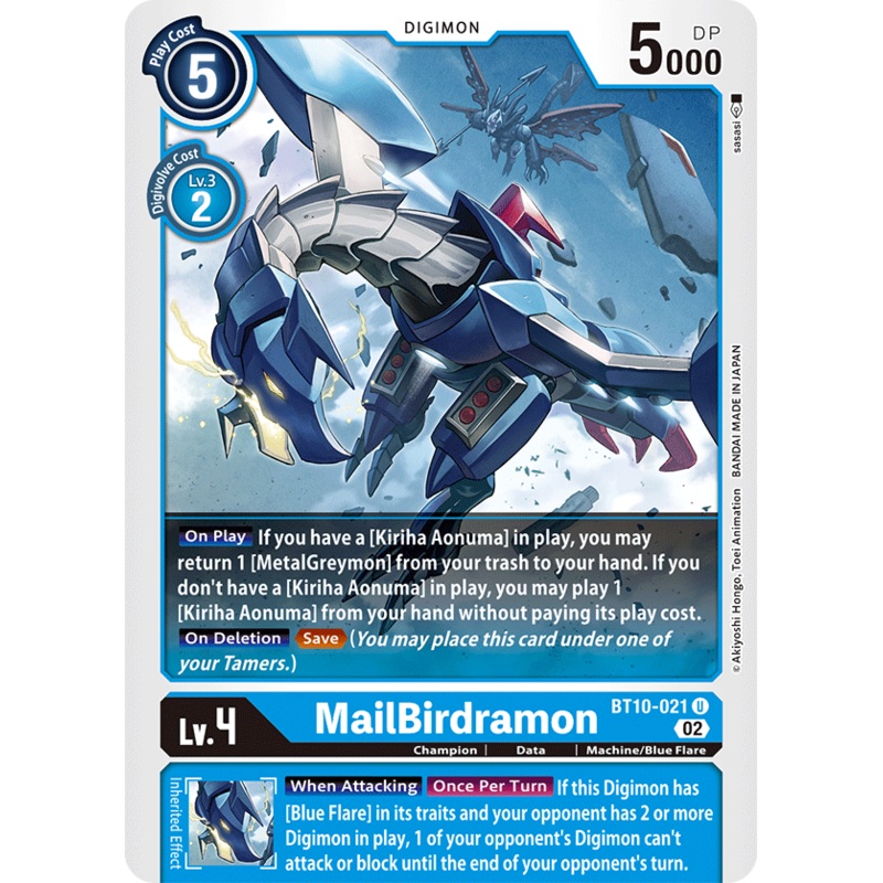 Digimon Card Xros Encounter MailBirdramon BT10-021 U